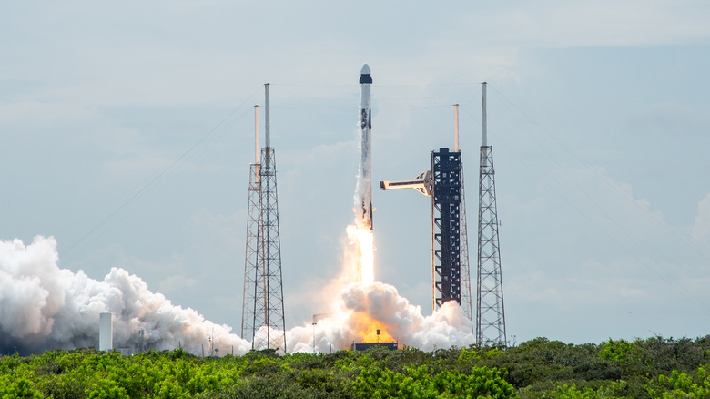 A rocket launching on Florida's Space Coast