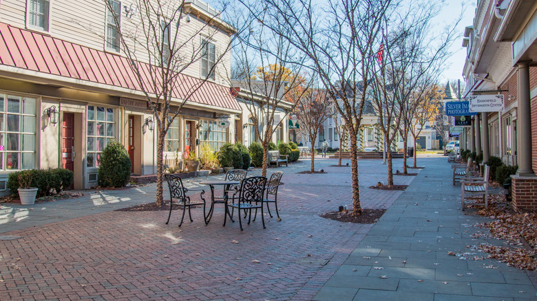 Moorestown, New Jersey, businesses in wintertime