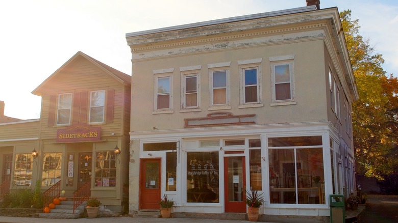 Gift shop and coffee house in downtown Stockbridge, MA