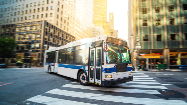 Bus on NYC streets