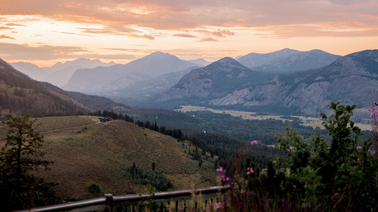 Mountain landscape in Winthrop, Washington