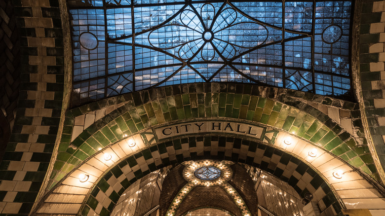 tiles city hall subway station