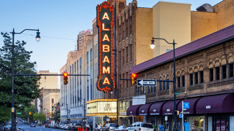 Alabama Theatre in downtown Birmingham