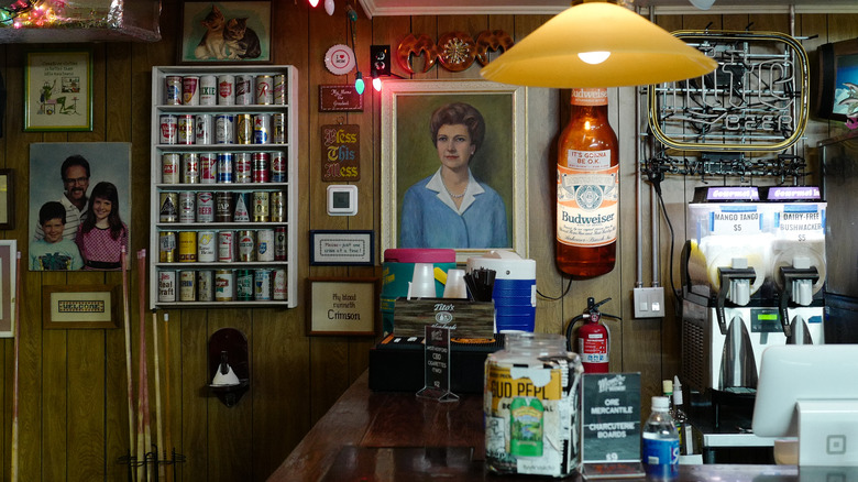 Mom's Basement bar interior in Birmingham, Alabama