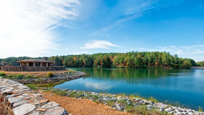 A lake at Oak Mountain State Park