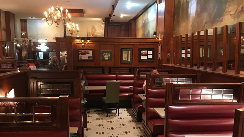 Interior of The Bright Star Restaurant in Bessemer, Alabama