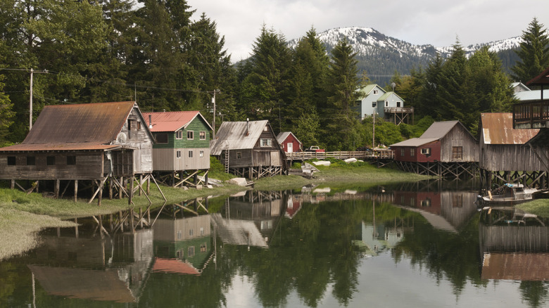 Boats in a marina in Petersburg, Alaska