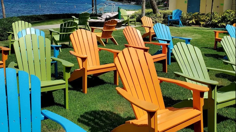 Colorful chairs at Margaritaville Vacation Club