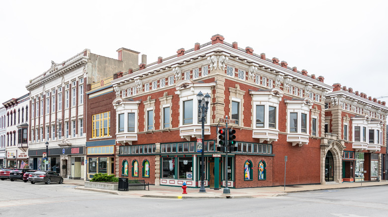 Downtown Leavenworth, Kansas in daylight