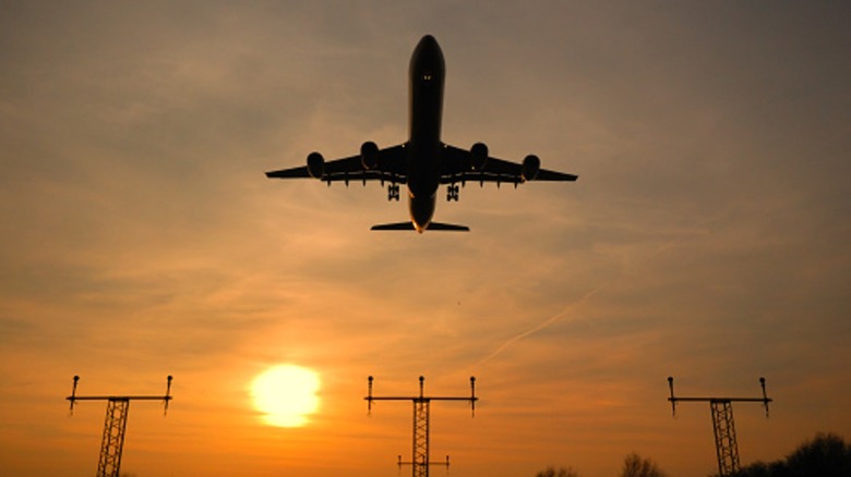 An airplane taking off at London Heathrow Airport