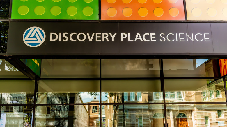 The entrance to Discovery Place Science in Charlotte.