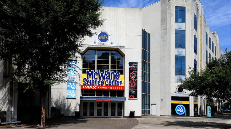 the entrance to the McWane Science Center.