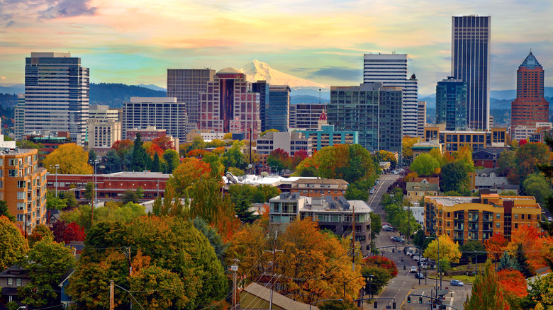 Portland, Oregon in the fall