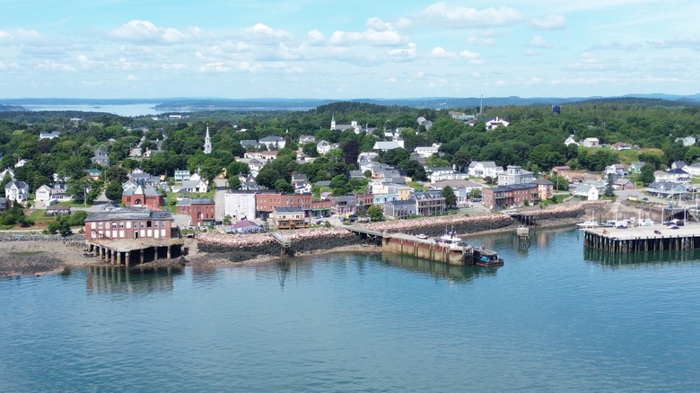 aerial view of Eastport, Maine