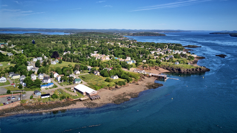 Aerial view of Eastport, Maine