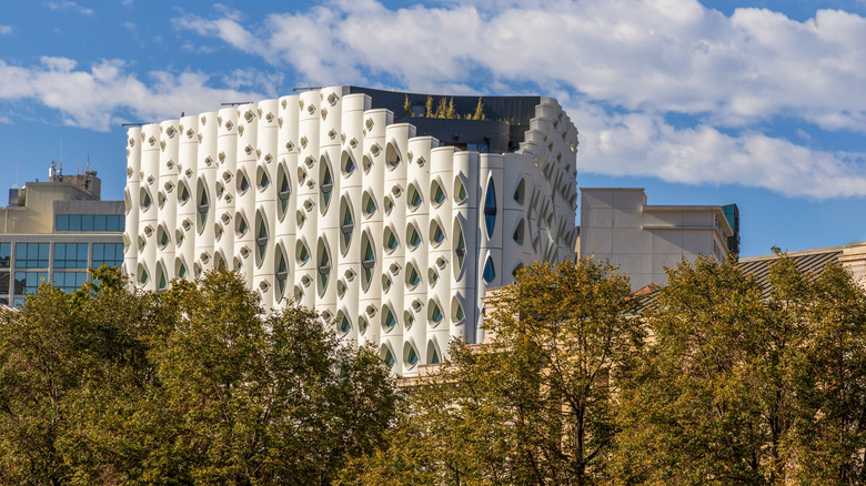 Exterior of Populus Hotel in Denver