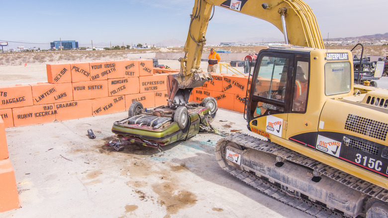 Dig This Las Vegas crush car heavy construction equipment