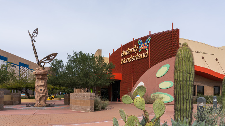 The facade of Butterfly Wonderland in Scottsdale, Arizona