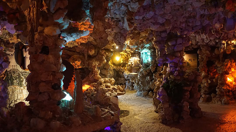 Crystal Shrine Grotto interior cave art