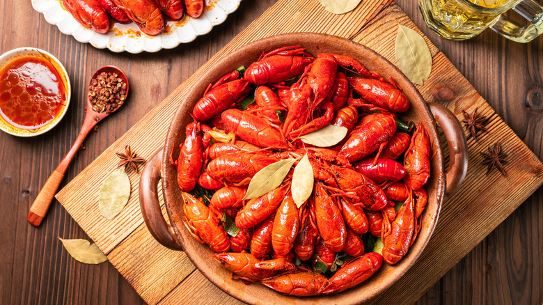 Classic Cajun crawfish from Atchafalaya Basin