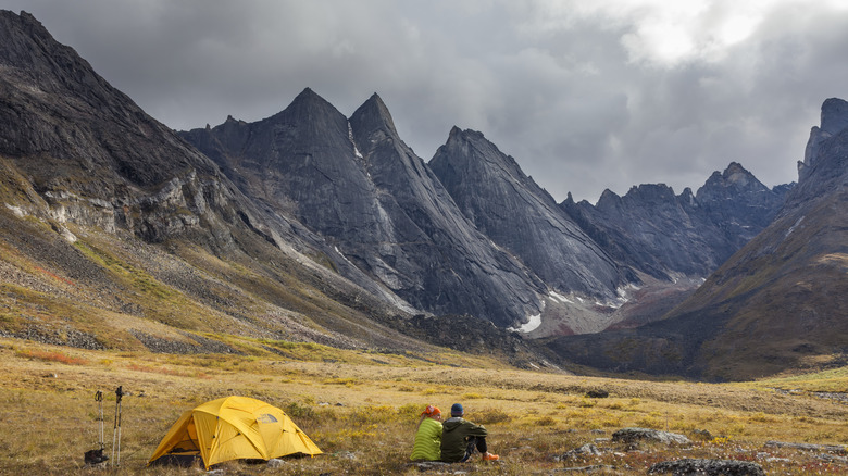 Camping in Gates of the Arctic National Park in Alaska