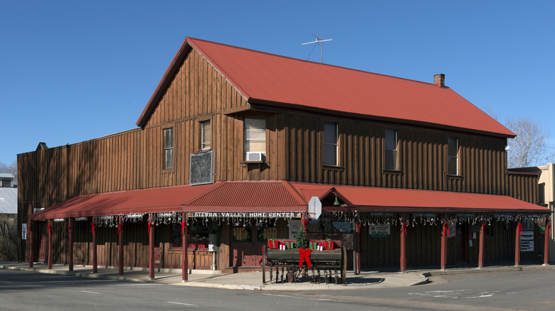 Town building in Loyalton, California