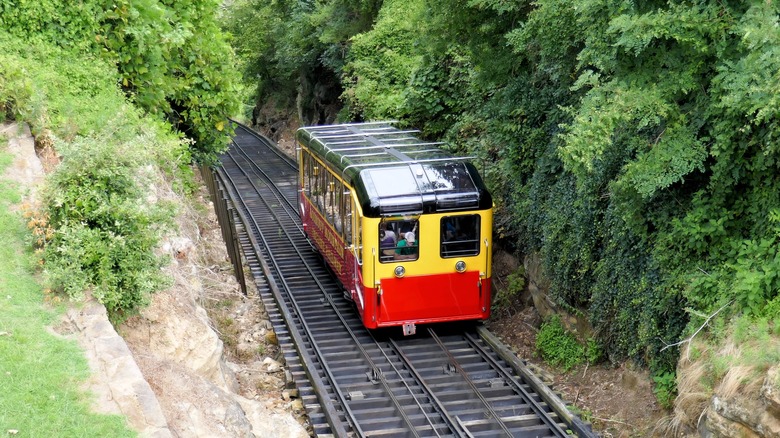 Incline Railway funicular car in Chattanooga, Tennessee