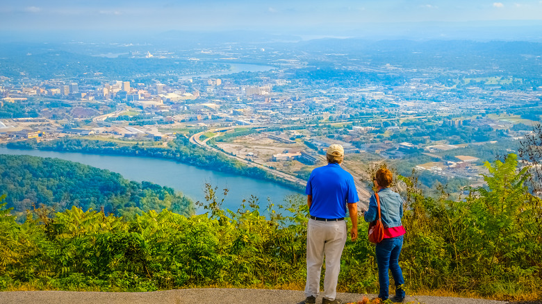 View from Lookout Mountain where the Incline Railroad stops