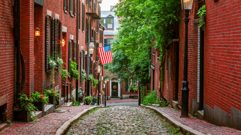 Boston's famous Acorn Street