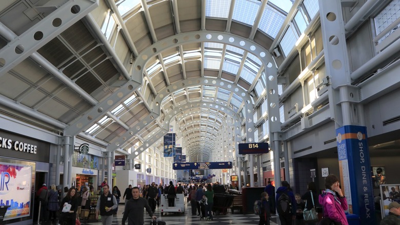 terminal at O'Hare Airport Chicago