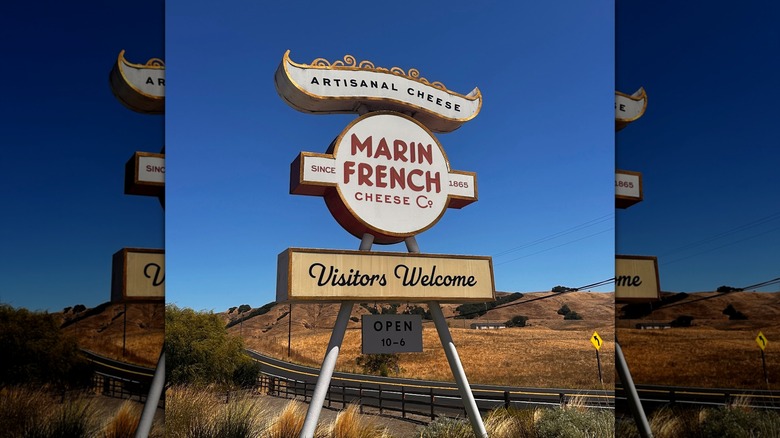 Marin French Cheese Co. sign