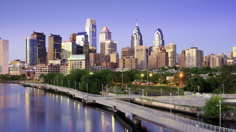 The Philadelphia skyline