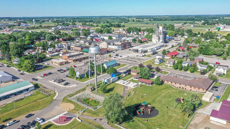 aerial view of Northville New York