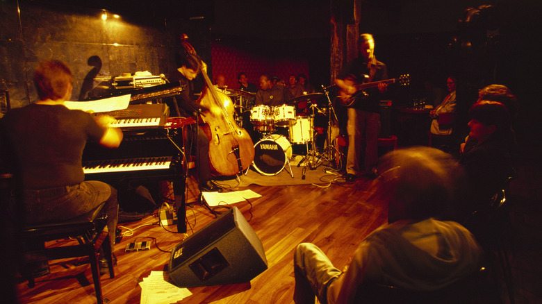 Band performing a live jazz show