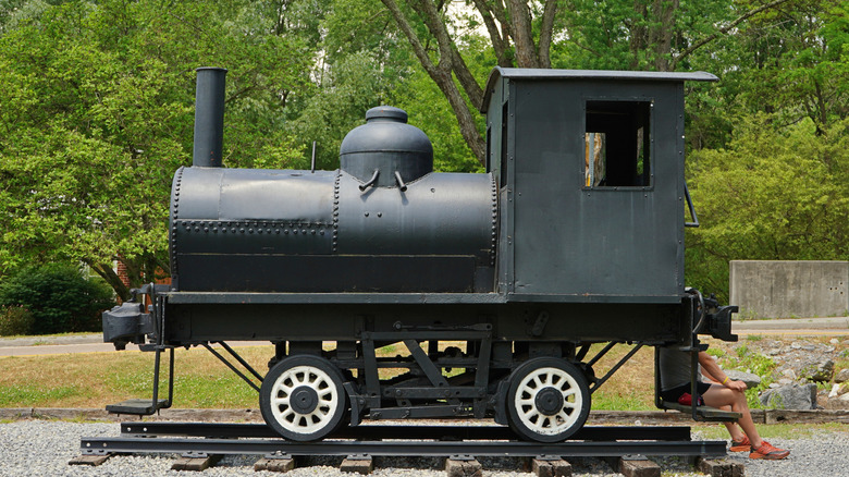 train in Damascus Town Park near Damascus, VA