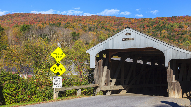 Covered bridge in Waitsfield