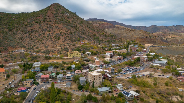 Aerial view of Jerome, Arizona