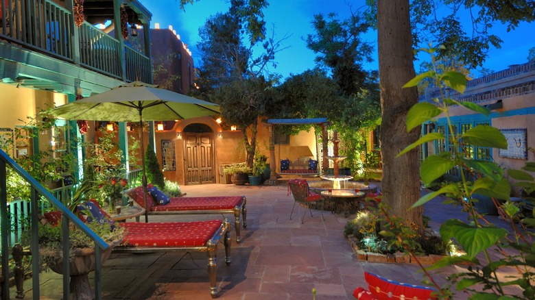 Entrance to the Inn of the Five Graces, Santa Fe, NM