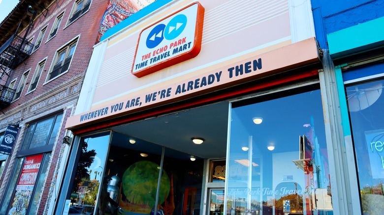 1970s-style Echo Park storefront for Time Travel Mart