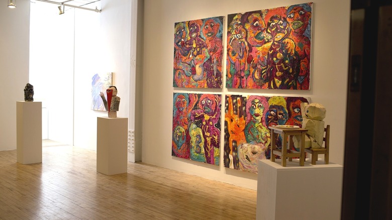 An art gallery in Bushwick, New York