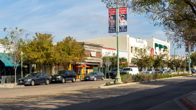 View of Grand Avenue in Historic Downtown Escondido, CA