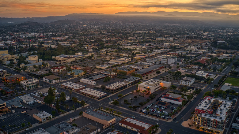 Aerial view of Escondido, California