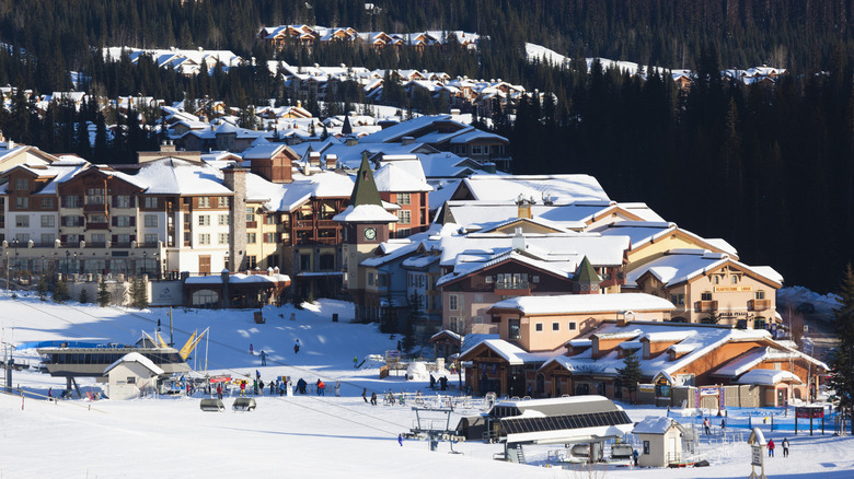 Sun Peaks resort village in British Columbia, Canada