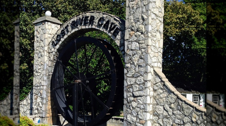 The exterior entrance of the Lost River Cave in Kentucky