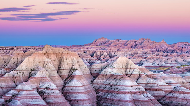 Sunset over Badlands National Park