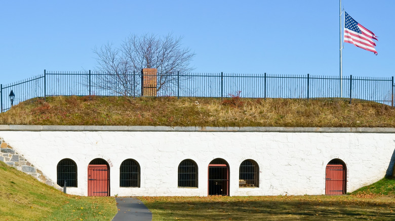 Historic Fort Sewall in Marblehead, Massachusetts.