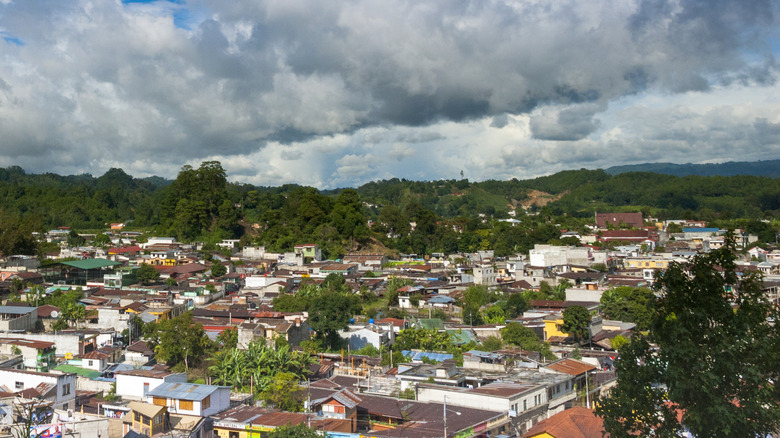 The small town of Cobán in Guatemala