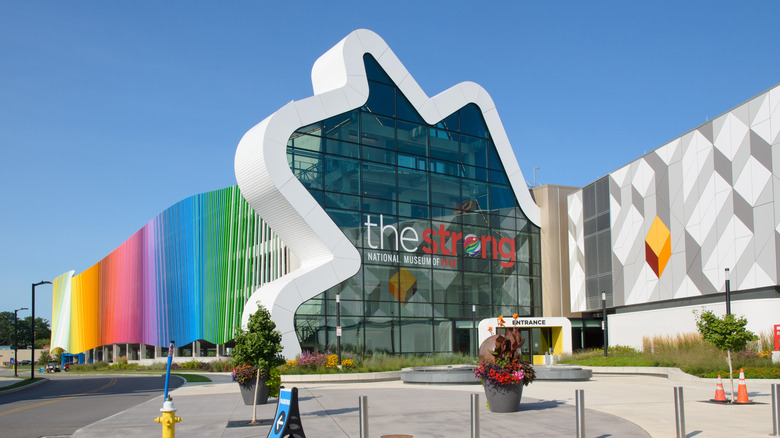 The outside of the Strong National Museum of Play in Rochester, New York