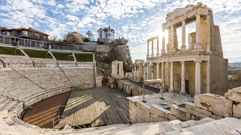 The ancient amphitheatre of Philippopolis in Plovdiv