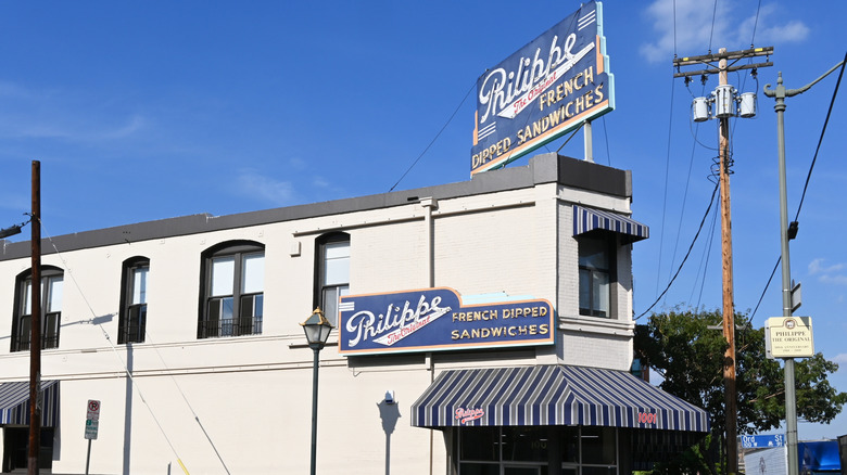 Storefront of Philippe the Original in Downtown Los Angeles